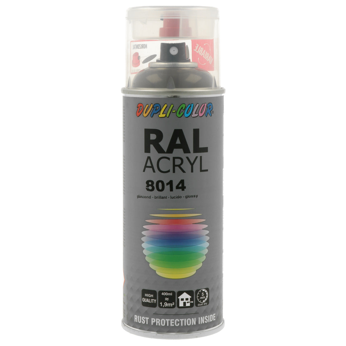 PEINTURE ACRYL RAL8014 BRILLANT 400ML DUPLI COLOR