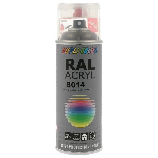 PEINTURE ACRYL RAL8014 BRILLANT 400ML DUPLI COLOR