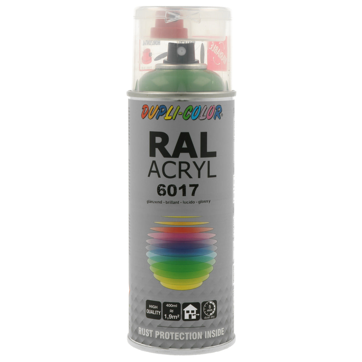 PEINTURE ACRYL RAL6017 VERT PRINTEMPS BRILLANT 400ML DUPLI COLOR