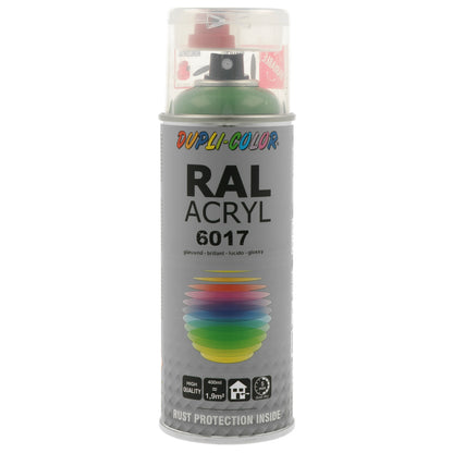PEINTURE ACRYL RAL6017 VERT PRINTEMPS BRILLANT 400ML DUPLI COLOR