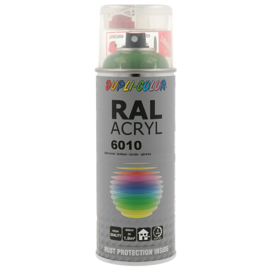 PEINTURE ACRYL RAL6010 VERT GAZON BRILLANT 400ML DUPLI COLOR