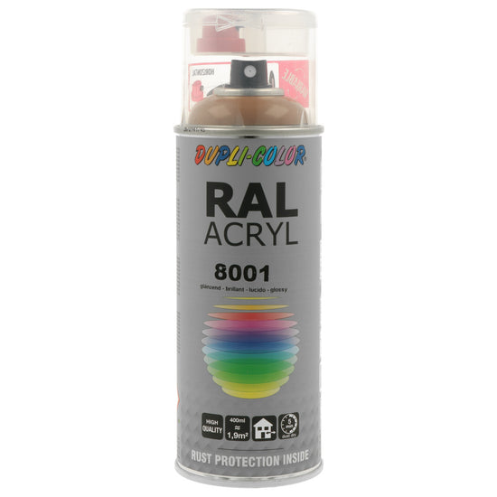 PEINTURE ACRYL RAL8001 BRILLANT 400ML DUPLI COLOR