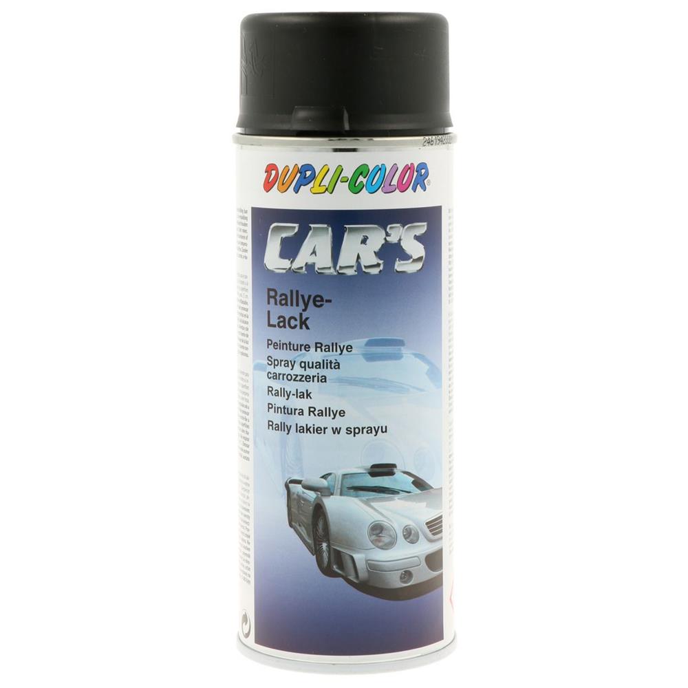 PEINTURE JANTES ET CARROSSERIE NOIR MAT 400ML DUPLI COLOR