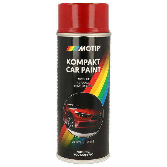 PEINTURE ACRYLIQUE KOMPAKT 41370 ROUGE BRILLANT 400ML MOTIP