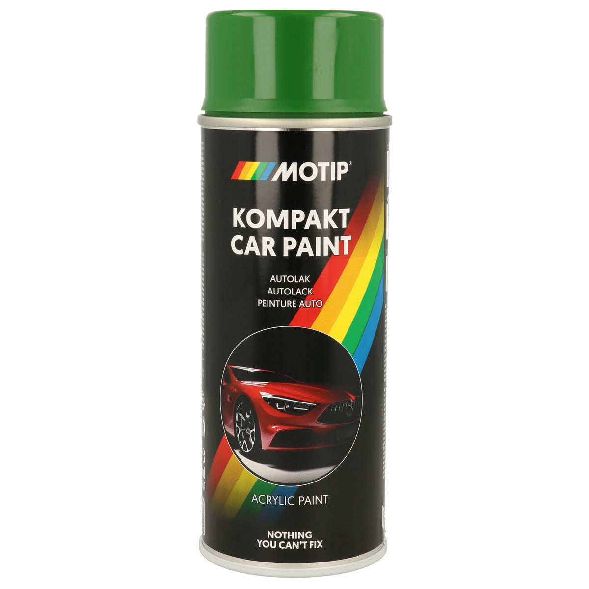 PEINTURE ACRYLIQUE KOMPAKT 44380 VERT BRILLANT 400ML MOTIP