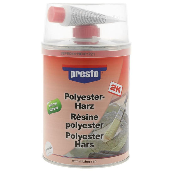 RESINE A BASE DE POLYESTER 2K SANS STYRENE PRESTO 1 KG