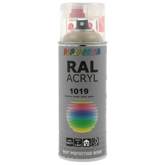 PEINTURE ACRYL RAL1019 BRILLANT 400ML DUPLI COLOR