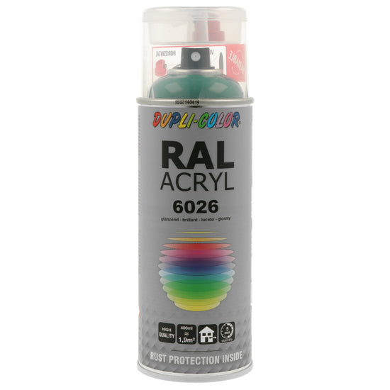 PEINTURE ACRYL RAL6026 VERT OPALE BRILLANT 400ML DUPLI COLOR