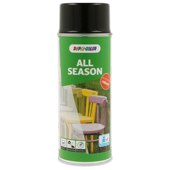 PEINTURE ALL SEASON RAL9005 BRILLANT 400ML DUPLI COLOR