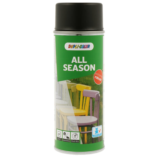 PEINTURE ALL SEASON RAL9017 BRILLANT 400ML DUPLI COLOR