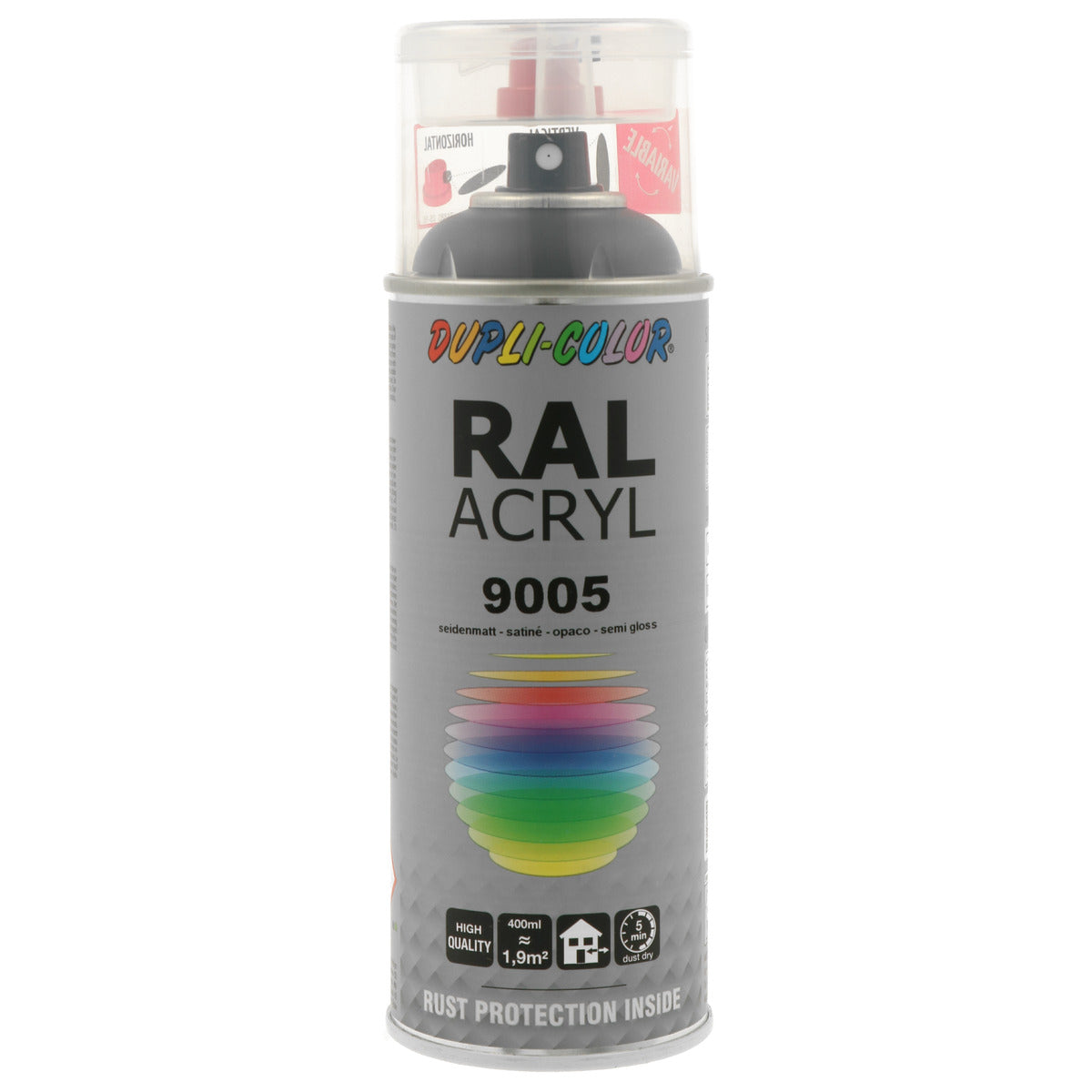 PEINTURE ACRYL RAL9005 SATINE 400ML DUPLI COLOR