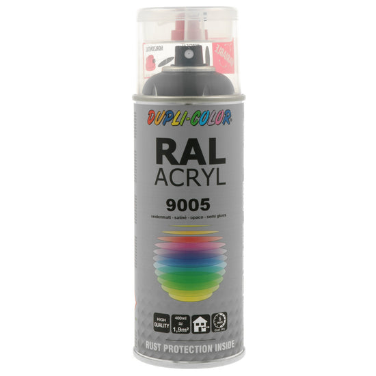 PEINTURE ACRYL RAL9005 SATINE 400ML DUPLI COLOR