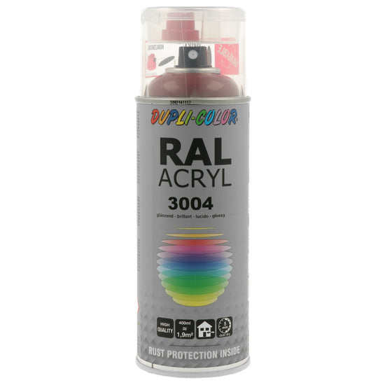 PEINTURE ACRYL RAL3004 VIOLET/ROUGE BRILLANT 400ML DUPLI COLOR