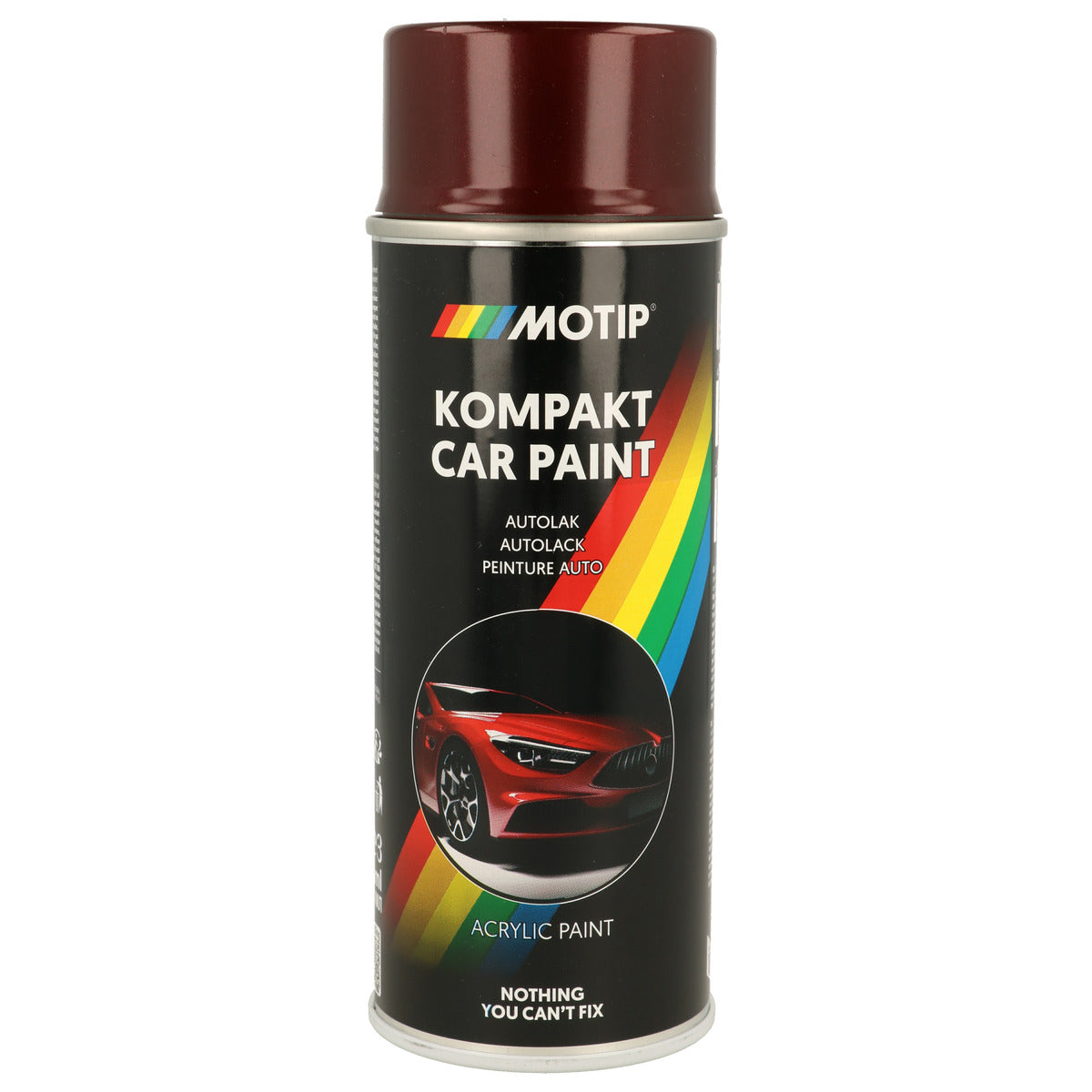 PEINTURE ACRYLIQUE KOMPAKT 51430 ROUGE METALLISE 400ML MOTIP