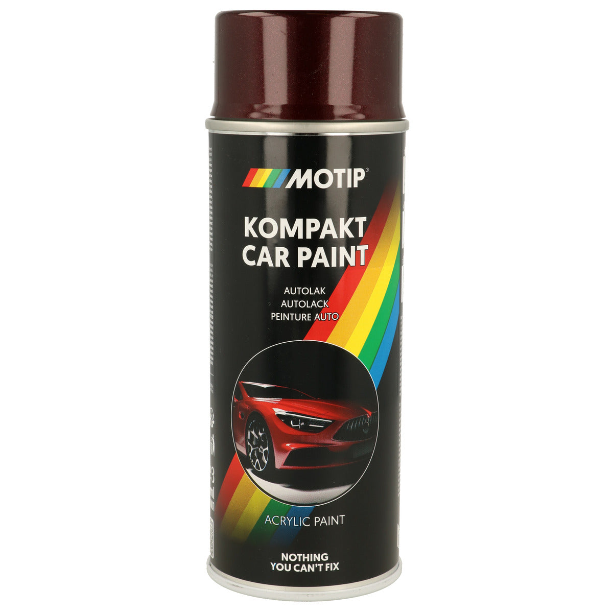 PEINTURE ACRYLIQUE KOMPAKT 51449 ROUGE METALLISE 400ML MOTIP