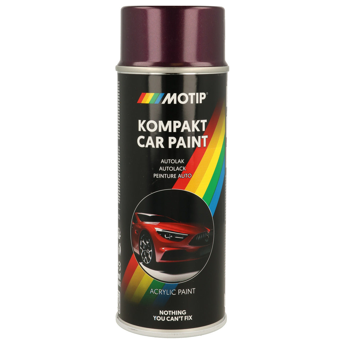 PEINTURE ACRYLIQUE KOMPAKT 51455 ROUGE METALLISE 400ML MOTIP