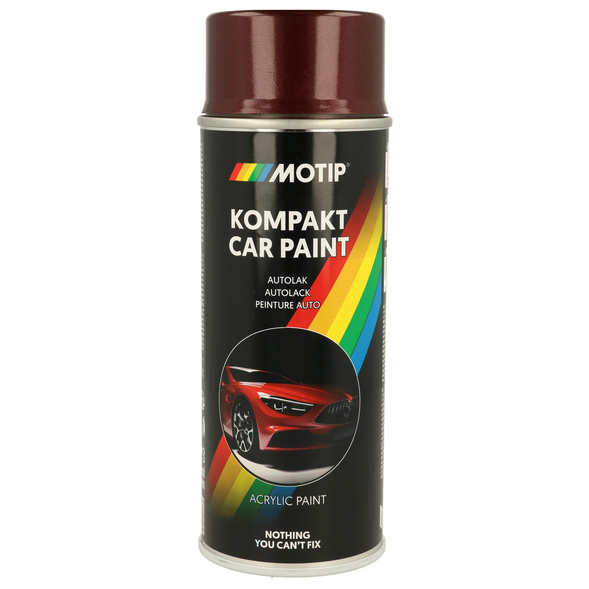 PEINTURE ACRYLIQUE KOMPAKT 51470 ROUGE METALLISE 400ML MOTIP