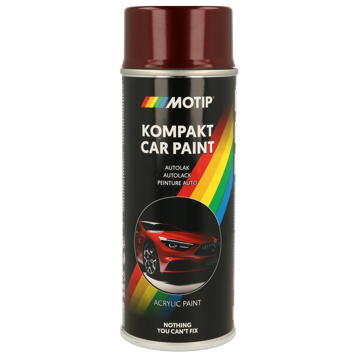 PEINTURE ACRYLIQUE KOMPAKT 51480 ROUGE METALLISE 400ML MOTIP