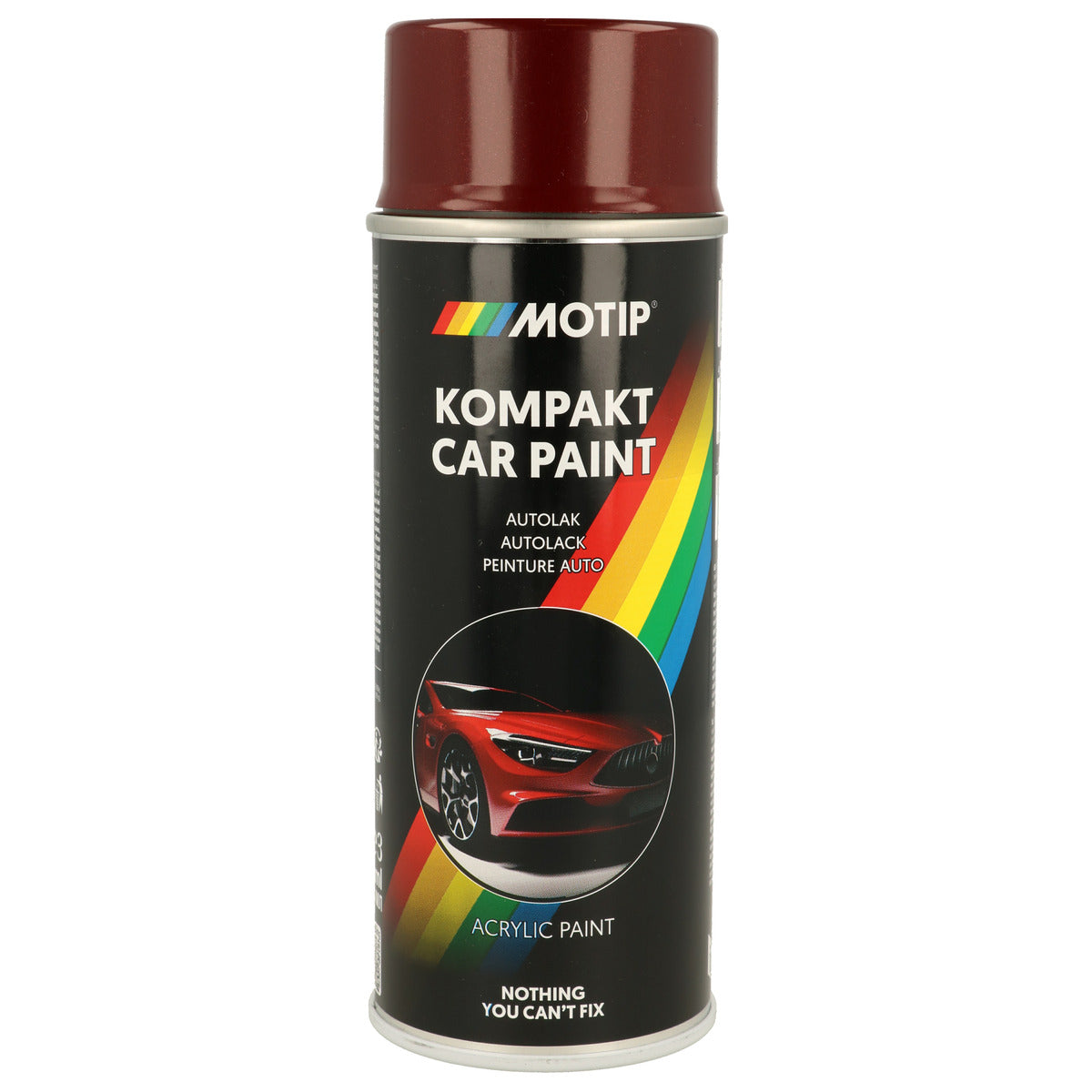 PEINTURE ACRYLIQUE KOMPAKT 51483 ROUGE METALLISE 400ML MOTIP
