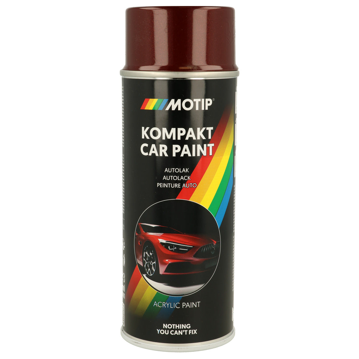 PEINTURE ACRYLIQUE KOMPAKT 51485 ROUGE METALLISE 400ML MOTIP