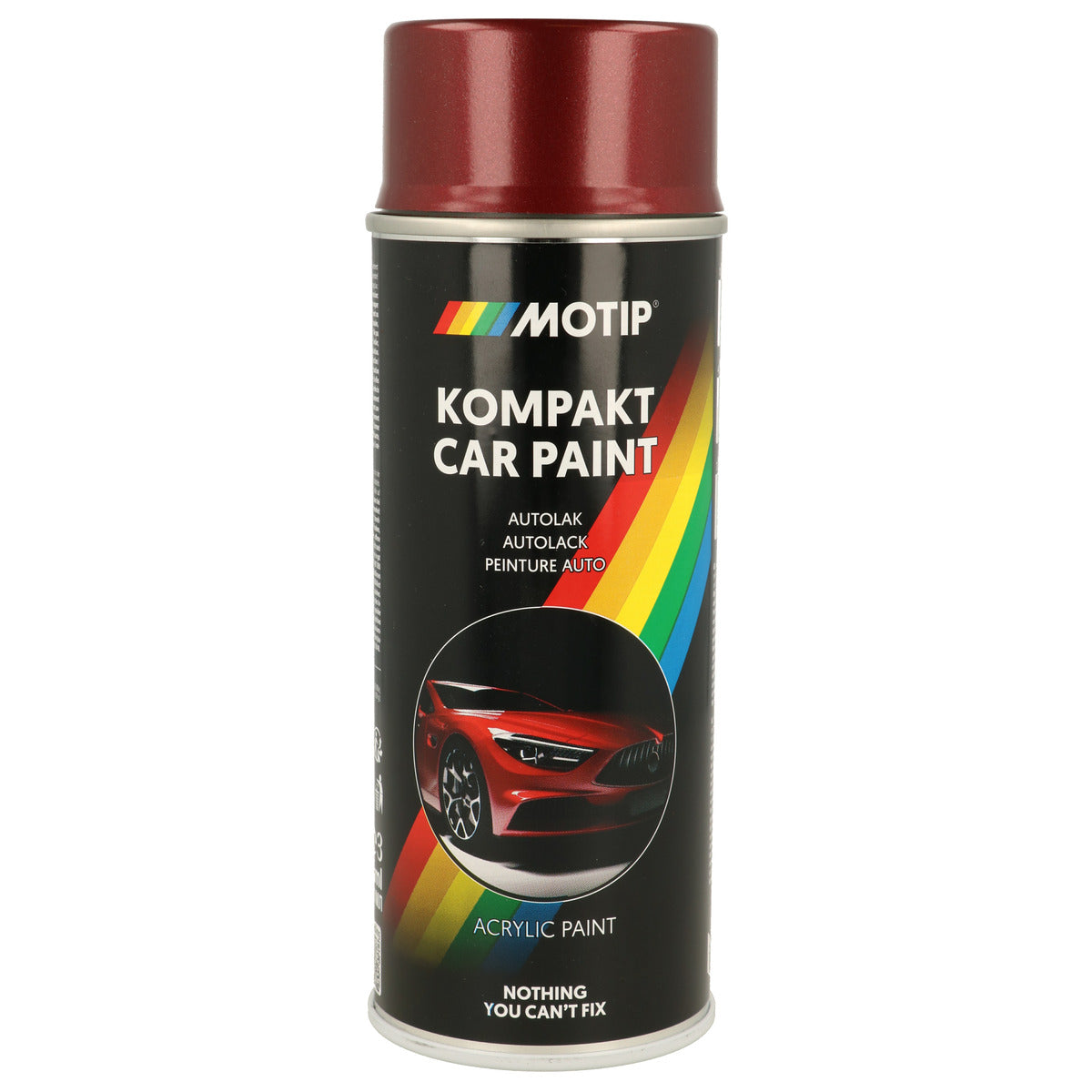 PEINTURE ACRYLIQUE KOMPAKT 51487 ROUGE METALLISE 400ML MOTIP