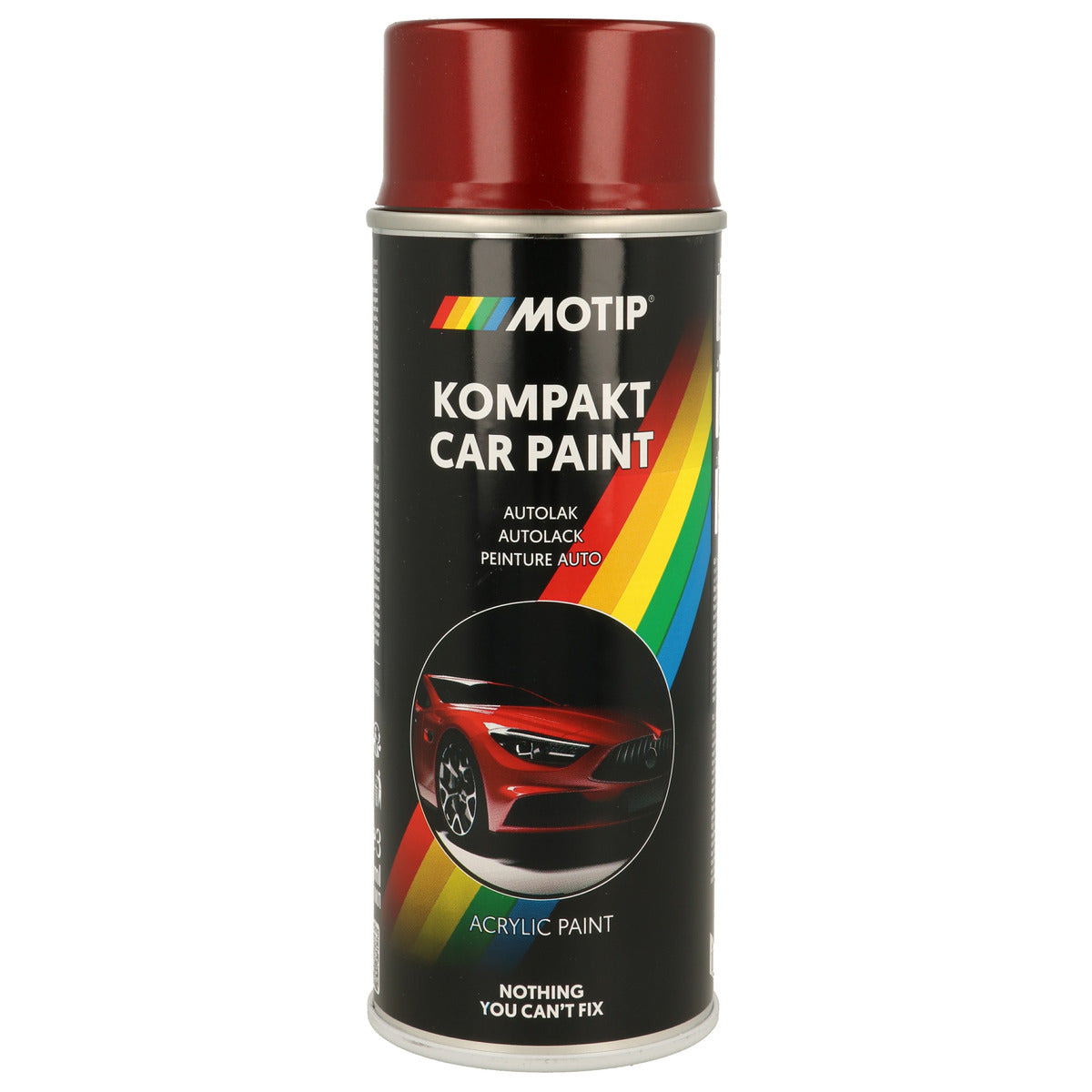 PEINTURE ACRYLIQUE KOMPAKT 51493 ROUGE METALLISE 400ML MOTIP