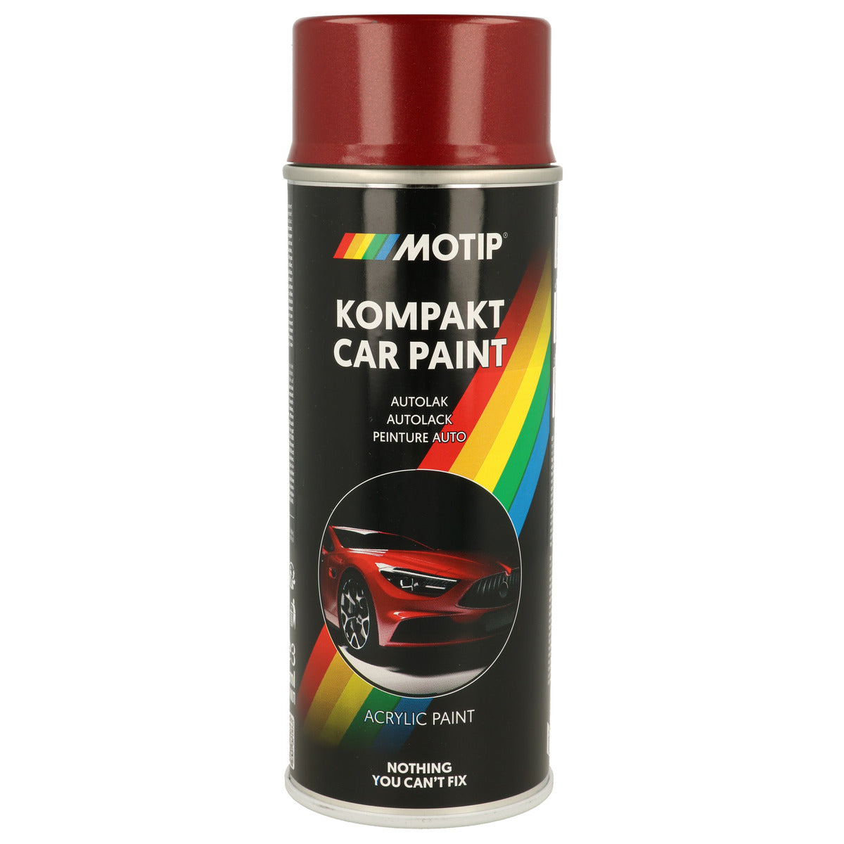 PEINTURE ACRYLIQUE KOMPAKT 51498 ROUGE METALLISE 400ML MOTIP