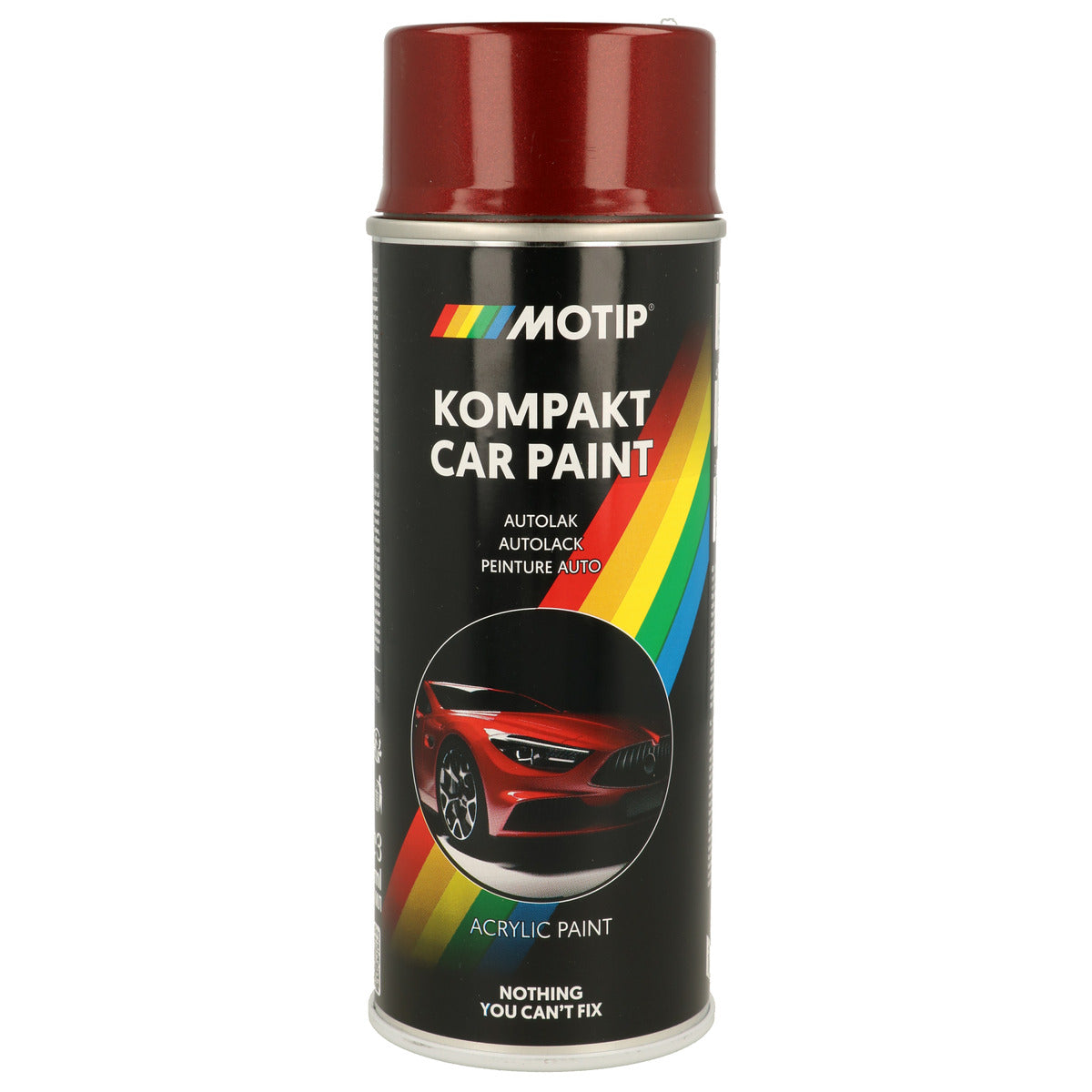 PEINTURE ACRYLIQUE KOMPAKT 51560 ROUGE METALLISE 400ML MOTIP