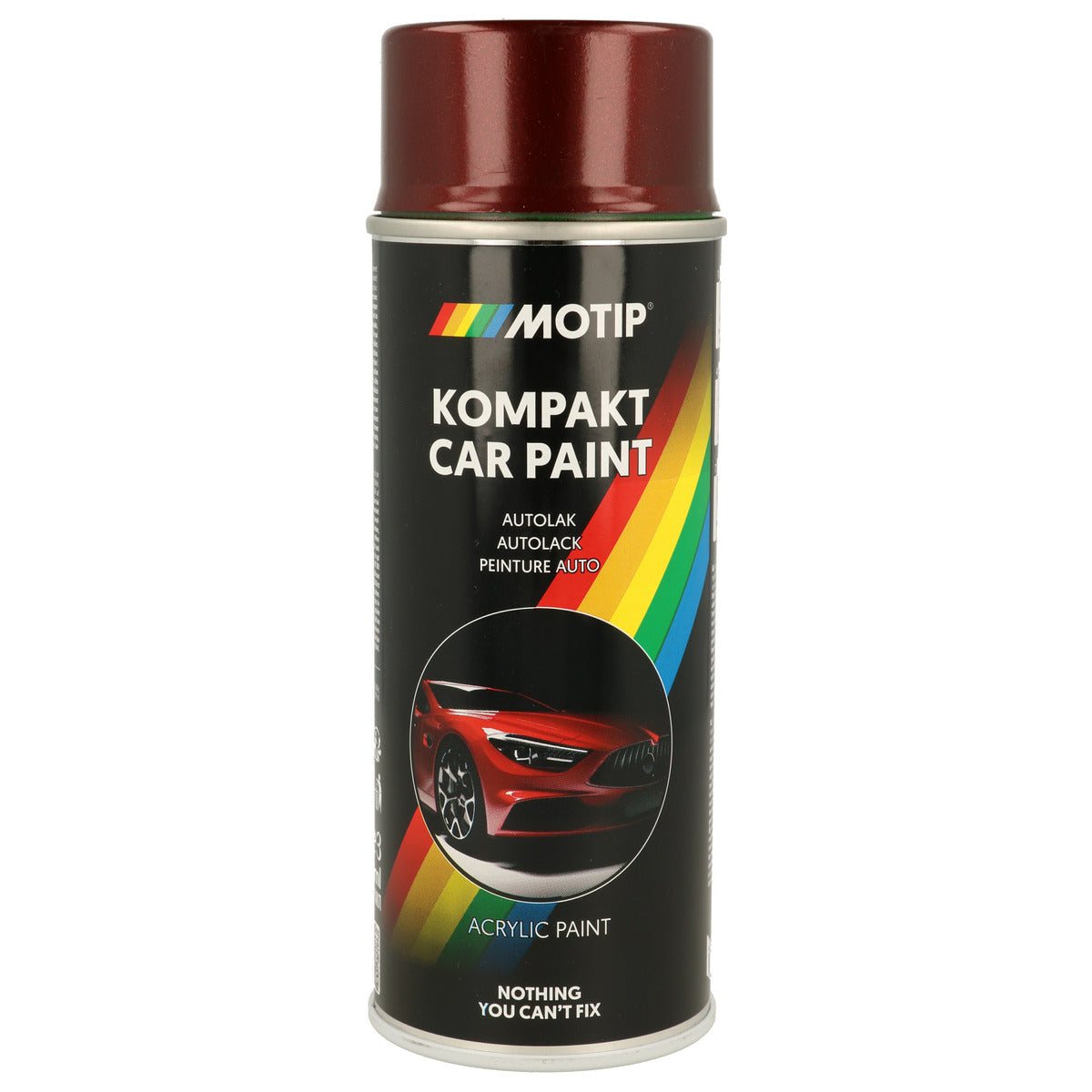 PEINTURE ACRYLIQUE KOMPAKT 51580 ROUGE METALLISE 400ML MOTIP