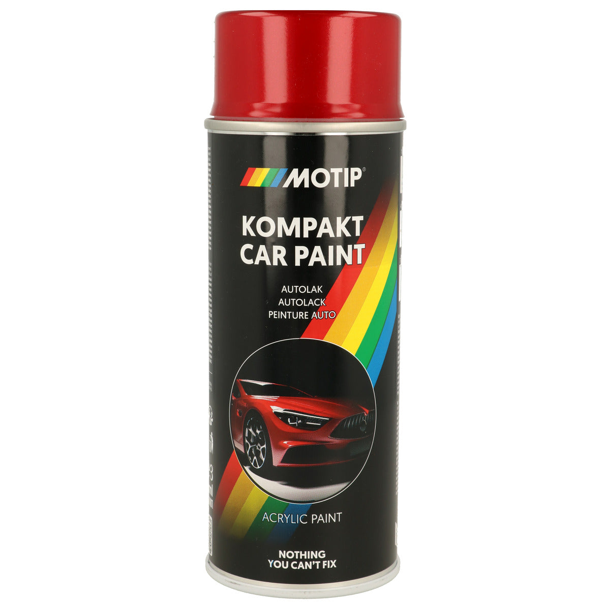 PEINTURE ACRYLIQUE KOMPAKT 51664 ROUGE METALLISE 400ML MOTIP