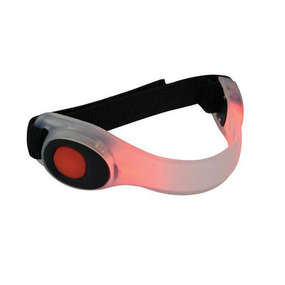 BRASSARD LED ROUGE DRESCO PILE INCLUSE