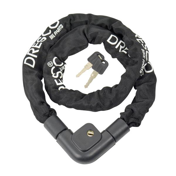 ANTIVOL CHAINE 120CM DIAM 8MM 2 CLES DRESCO