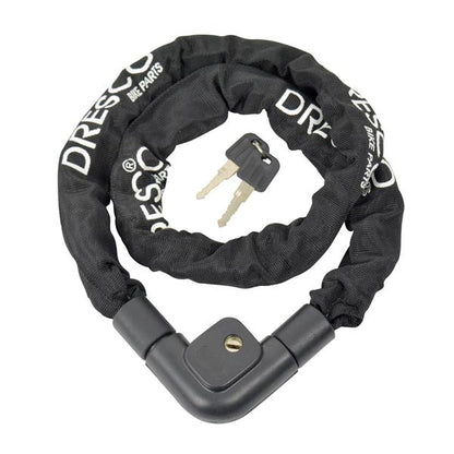 ANTIVOL CHAINE 120CM DIAM 8MM 2 CLES DRESCO