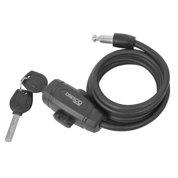 ANTIVOL CABLE 150CM DIAM 8MM 2 CLES DRESCO