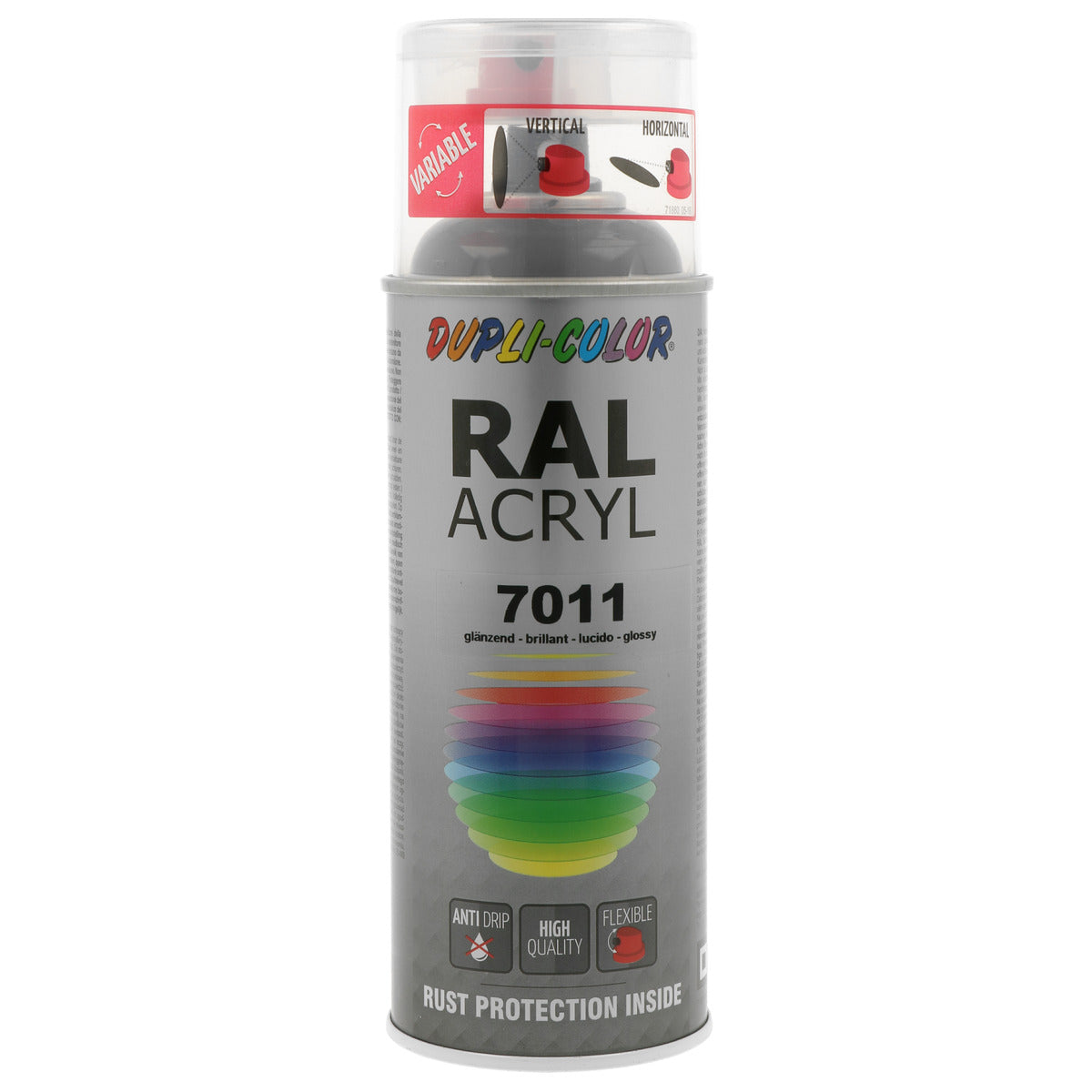 PEINTURE ACRYL RAL7011 GRIS PLATINE FONTE 400ML DUPLI COLOR