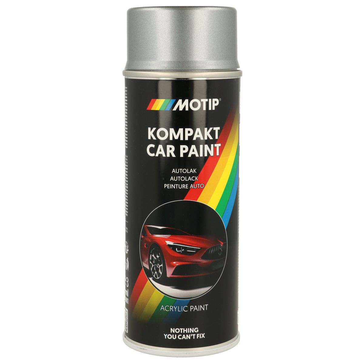 PEINTURE ACRYLIQUE KOMPAKT 55295 ARGENT METALLISE 400ML MOTIP