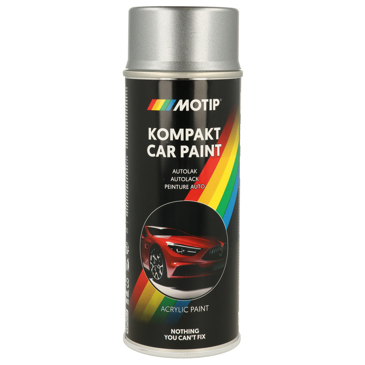 PEINTURE ACRYLIQUE KOMPAKT 55298 ARGENT METALLISE 400ML MOTIP