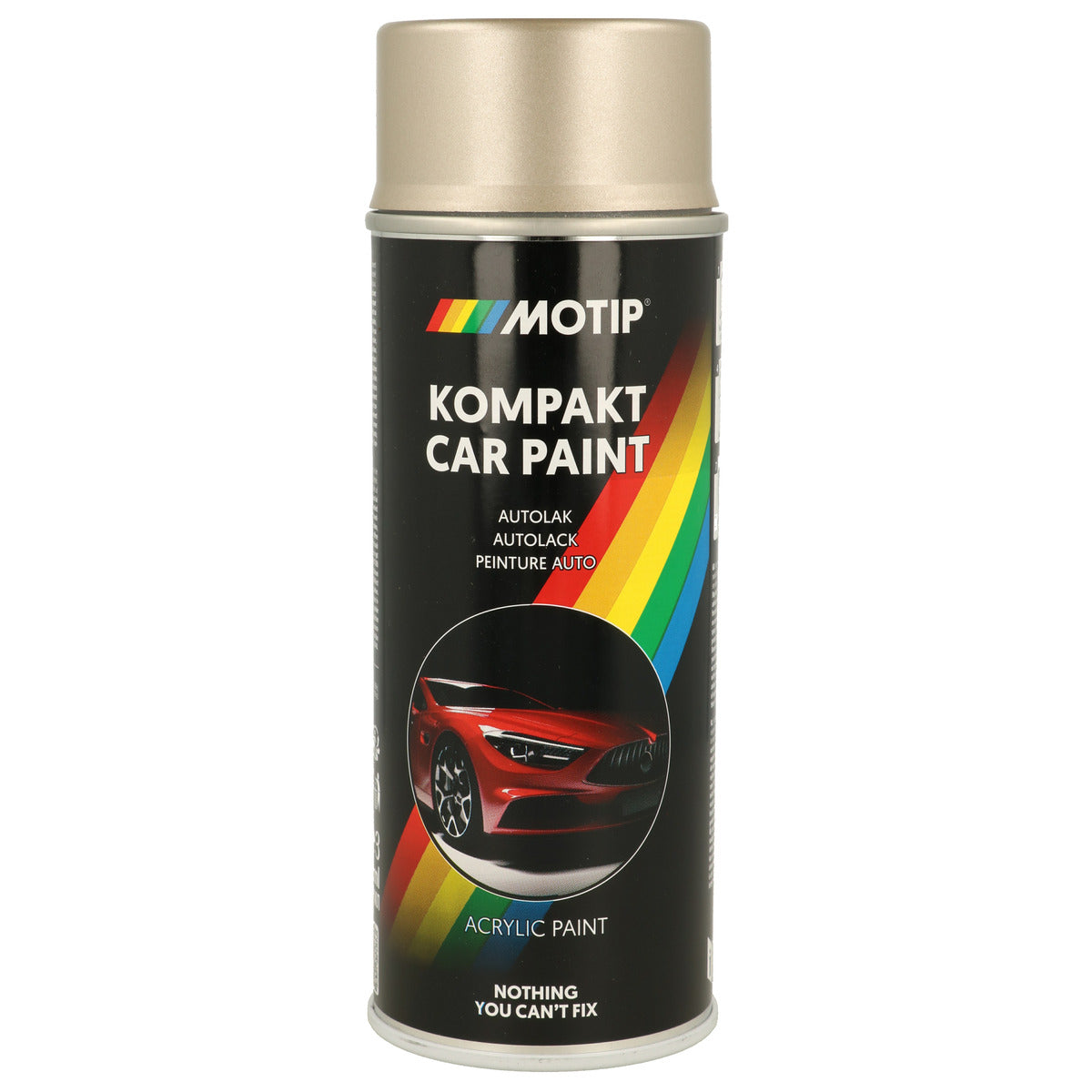 PEINTURE ACRYLIQUE KOMPAKT 55390 ARGENT METALLISE 400ML MOTIP