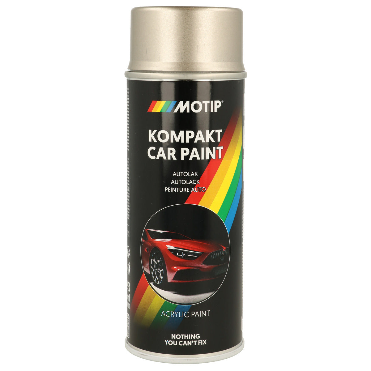 PEINTURE ACRYLIQUE KOMPAKT 55395 ARGENT METALLISE 400ML MOTIP