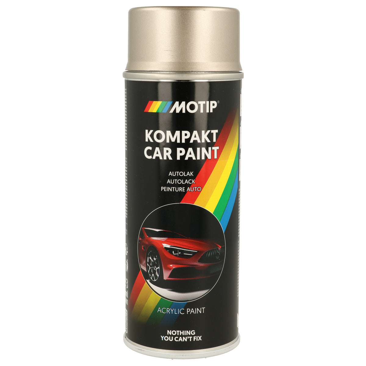 PEINTURE ACRYLIQUE KOMPAKT 55550 ARGENT METALLISE 400ML MOTIP