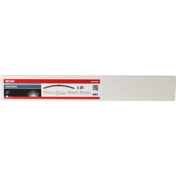 CAOUTCHOUC REMPLACEMENT POUR BALAIS D'ESSUIE GLACE 750MM BOITE DE 20
