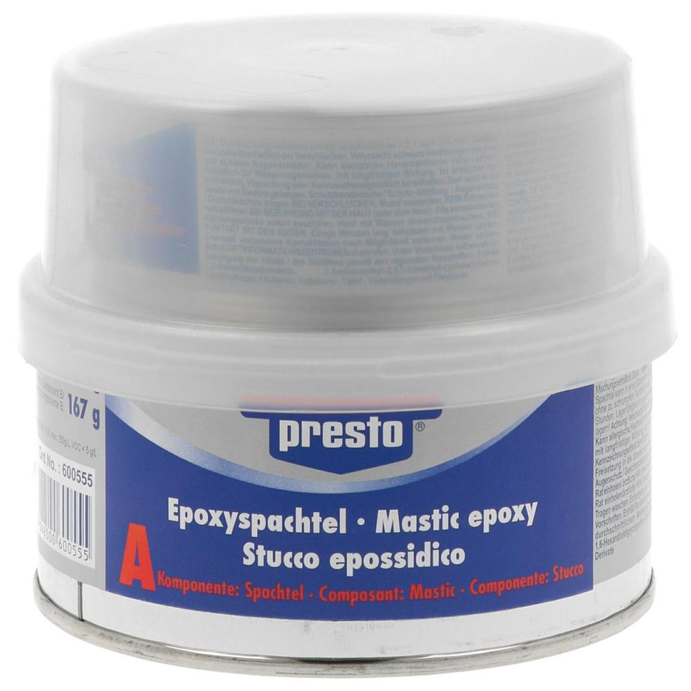 MASTIC FIN EPOXY 2K SANS SOLVANT GRIS BLANC 500G PRESTO