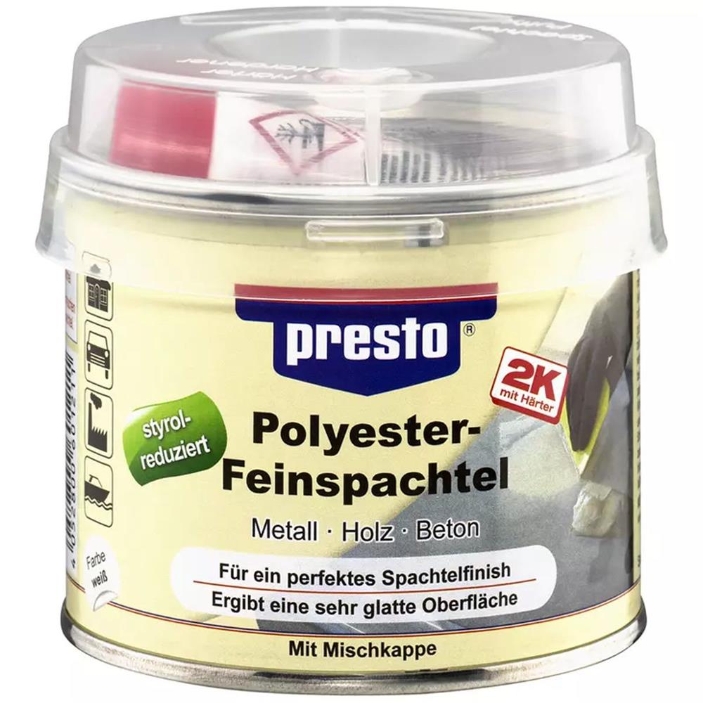 MASTIC FIN POLYESTER BEIGE 2K 100G PRESTO