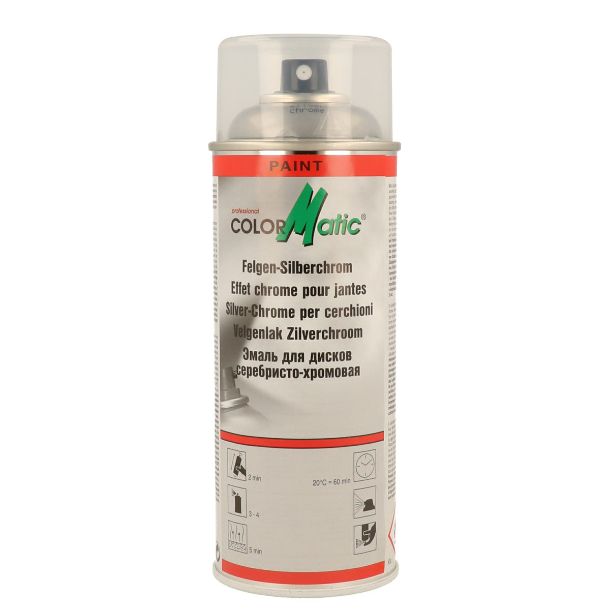 PEINTURE CHROME ARGENTE POUR JANTES 400ML COLORMATIC