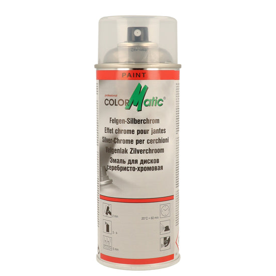 PEINTURE CHROME ARGENTE POUR JANTES 400ML COLORMATIC