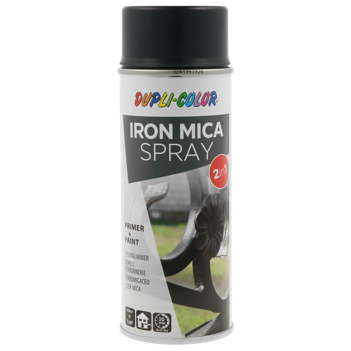 PEINTURE ASPECT FERRONNERIE MICA DE FER GRAPHITE 400ML DUPLI COLOR