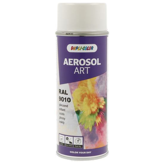 PEINTURE AEROSOL ART RAL9010 BRILLANT 400ML DUPLI COLOR