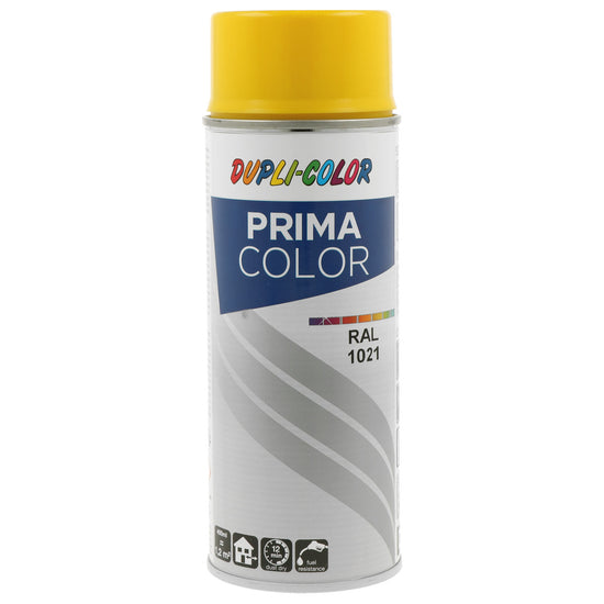 PEINTURE PRIMA RAL1021 JAUNE COLZA BRILLANT 400ML DUPLI COLOR