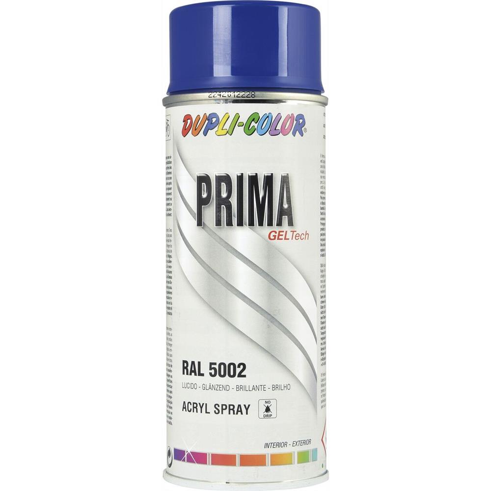 PEINTURE PRIMA RAL5002 BLEU OUTREMER BRILLANT 400ML DUPLI COLOR