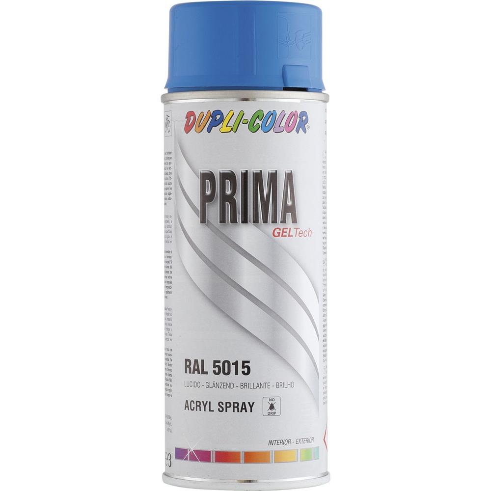 PEINTURE PRIMA RAL5015 BLEU CIEL BRILLANT 400ML DUPLI COLOR